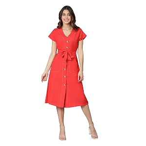oxolloxo Women Cotton Shirt Regular Sleeves Solid