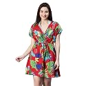 oxolloxo Women Elasticated Tie-Knot Beachwear Kaftan