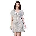 oxolloxo Women Elasticated Tie-Knot Beachwear Kaftan