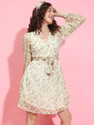 OXOLLOXO Women Fit and Flare Multicolor Above