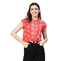 oxolloxo Women Floral Print Tie-Knotted Cotton Shirt
