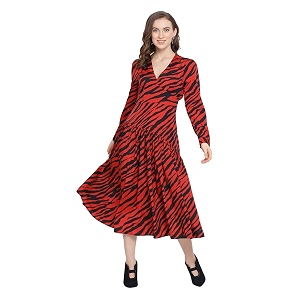 oxolloxo Women Pleated Midi Skirt