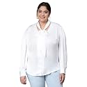 oxolloxo Women Plus Size V-Neck with Tie-Knot