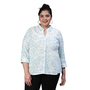 oxolloxo Women Plus Size Floral Print Mandrain