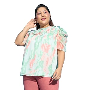 oxolloxo Women Plus Size Round Neck Short