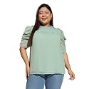 oxolloxo Women Plus Size Round Neck Short