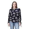 oxolloxo Women Polka Print Round Neck Long
