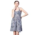 oxolloxo Women Printed Flared Beachwear Dress