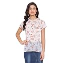 oxolloxo Women Printed Short Sleeve Round Neck