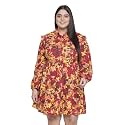 oxolloxo Women Relaxed Fit Viscose Shirt Dress