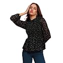 oxolloxo Women Round Neck Long Sleeve Smocked