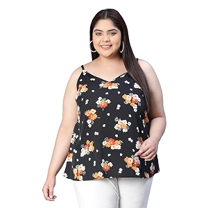 oxolloxo Women Shoulder Strap Round Neck Plus