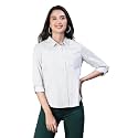 Oxolloxo Women Stripe Print Soild Grey Collared