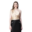 oxolloxo Women Solid Elasticated One-Off Shoulder Satin