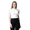 oxolloxo Women Solid Elasticated One-Off Shoulder Satin
