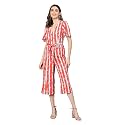 oxolloxo Women Stripe amp Floral Print Tie-Knotted