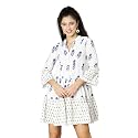 oxolloxo Women Viscose Flared Regular Sleeves Floral
