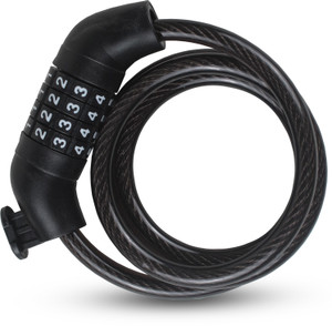 oxygen combination cycle lock cable with 4-digit resettable code  vinyl coating bicycle lock