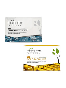 oxyglow gold  diamond facial kit combo