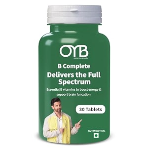 oyb b complete vitamin b complex tablets  full spectrum b vitamins for energy brain function amp metabolism support  daily nutritional supplement  30 tablets