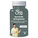 OYB Bone Buddy Tablets with Vitamin D3, C, E, Collagen & Magnesium – Bone Strength & Joint Flexibility Support, Promotes Healthy Cartilage & Mobility, 30 Tablets