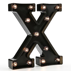 oycbuzo light up letters led letter black alphabet letter night lights for home bar festival birthday party decorative