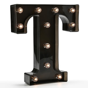 oycbuzo light up letters led letter black alphabet letter night lights for home bar festival birthday party decorative