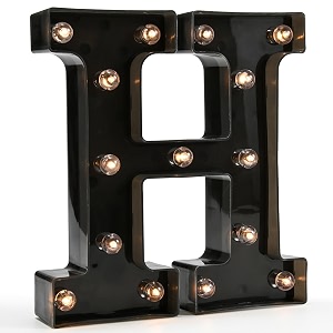 oycbuzo light up letters led letter black alphabet letter night lights for home bar festival birthday party decorative