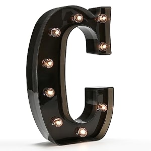 oycbuzo light up letters led letter black alphabet letter night lights for home bar festival birthday party decorative