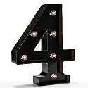 Oycbuzo Light up Letters LED Letter Black Alphabet Letter Night Lights for Home Bar Festival Birthday Party Decorative