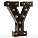 Oycbuzo Light up Letters LED Letter Black Alphabet Letter Night Lights for Home Bar Festival Birthday Party Decorative