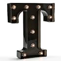 Oycbuzo Light up Letters LED Letter Black Alphabet Letter Night Lights for Home Bar Festival Birthday Party Decorative