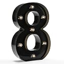 Oycbuzo Light up Letters LED Letter Black Alphabet Letter Night Lights for Home Bar Festival Birthday Party Decorative