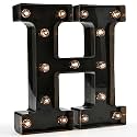 Oycbuzo Light up Letters LED Letter Black Alphabet Letter Night Lights for Home Bar Festival Birthday Party Decorative