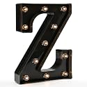 Oycbuzo Light up Letters LED Letter Black Alphabet Letter Night Lights for Home Bar Festival Birthday Party Decorative