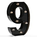 Oycbuzo Light up Letters LED Letter Black Alphabet Letter Night Lights for Home Bar Festival Birthday Party Decorative