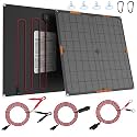OYMSAE 10W 12V Solar Panel Car Battery Charger Portable Waterproof Power Trickle Battery Charger &amp; Maintainer for Car Boat Automotive RV with Cigarette Lighter Plug &amp; Alligator Clip