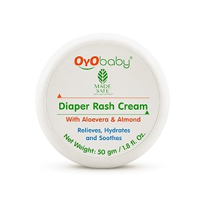 oyo baby diaper rash cream 50g  zinc oxide  ayurvedic herbs  newborn safe from day 1  prevents amp heals rash  paraben-free  madesafe certified non-toxic