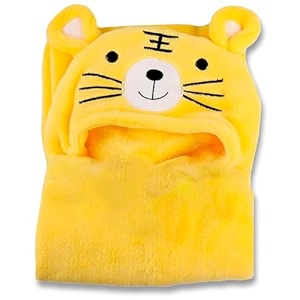 oyo baby newborn 3-in-1 swaddle blanket with animal hood  soft all-season baby blanket for 012 months 84x80cm skin-friendly yellow tiger design perfect baby shower gift