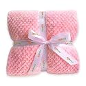 OYO BABY Ultra Soft Fleece Baby Blanket | Warm &amp; Cozy Newborn Blanket for Winter | Reversible Sherpa Baby Wrapper for Infant, Toddler, Boys &amp; Girls (0-24 Months) Baby Pink