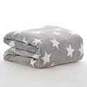 OYO BABY Baby Blanket for Newborns - Blanket for New Born Baby, Baby Blanket for 0-2 Years | All-Season Ultrasoft Reversible Fleece | Baby Gift | 95x70 cm, Pack of 1, Grey