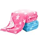 OYO BABY Soft Fleece Baby Blanket, Star Print Blue - Blanket for New Born Baby, Baby Blanket for 0-2 Years | Newborn Swaddle Wrap, Lightweight &amp; Breathable | Baby Gift | 0-24 Months, 100x75 cm