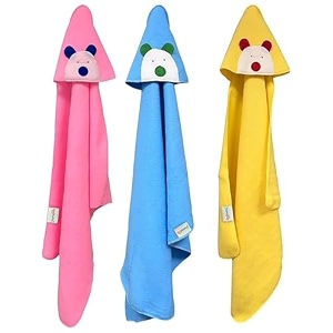 oyo baby baby blanket combo pack  3 pcs hooded wrappers for newborn boys amp girls  soft lightweight multi-purpose baby wrapperblanket 012 months 8462 cm
