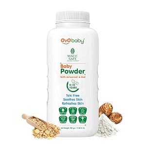 oyo baby gentle baby powder talc free for new born baby refreshes babys skin - 100g