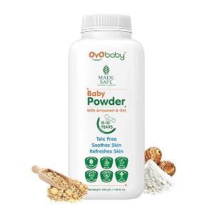 oyo baby gentle baby powder talc free for new born baby refreshes babys skin - pack of 1  200g