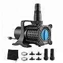 OYO WATER Pond Pump, 2400 GPH Adjustable Flow Submersible Water Pump with Filter Bag, UL Listed Copper Motor, IPX8 Waterproof 20.3ft Cord for Koi Pond, Fountain, Waterfall, Hydroponics, Irrigation