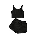 OYOANGLE Girl39s 2 Piece Outfits Sleeveless Rib