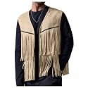 OYOANGLE Men39s Casual Suede Top Shirt Boho