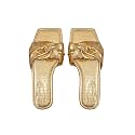 OYOANGLE Women39s Metallic Sparkly Ruched Square Open