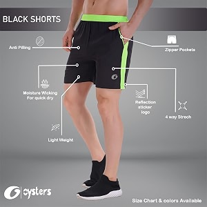 Oysters Mens Work-Out Shorts with Pockets